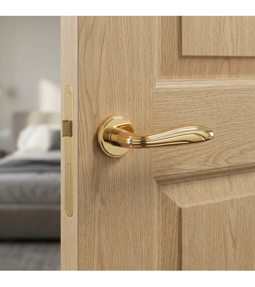 Puxador de porta dourado polido CATALPA design