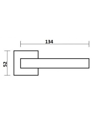 Puxador de porta STINGER com dimensões