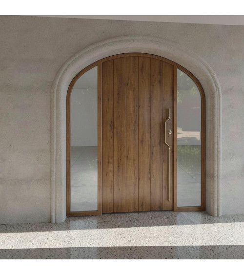 Puxador de porta em latão Mandelli CHICANE ferragens design