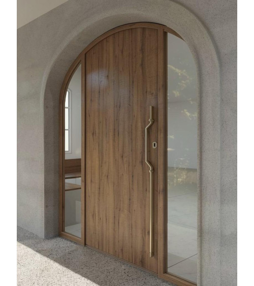 Puxador de porta em latão Mandelli CHICANE ferragens design