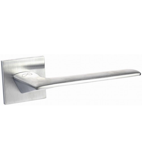 Puxador de porta cromado escovado line GIULIA design