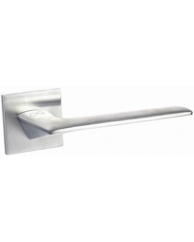 Puxador de porta cromado escovado line GIULIA design