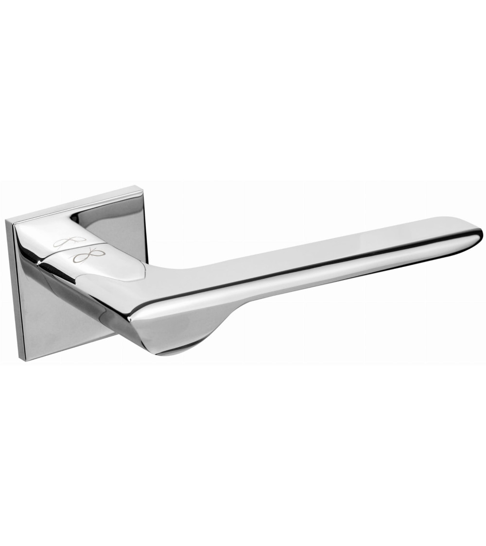 Puxador de porta cromado polido LIGNE design