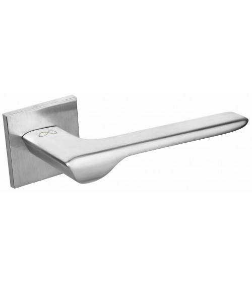 Puxador de porta cromado escovado LIGNE design