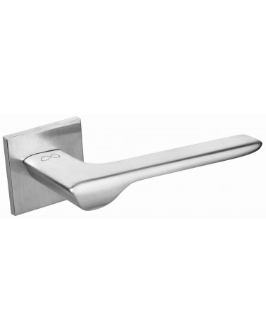 Puxador de porta cromado escovado LIGNE design