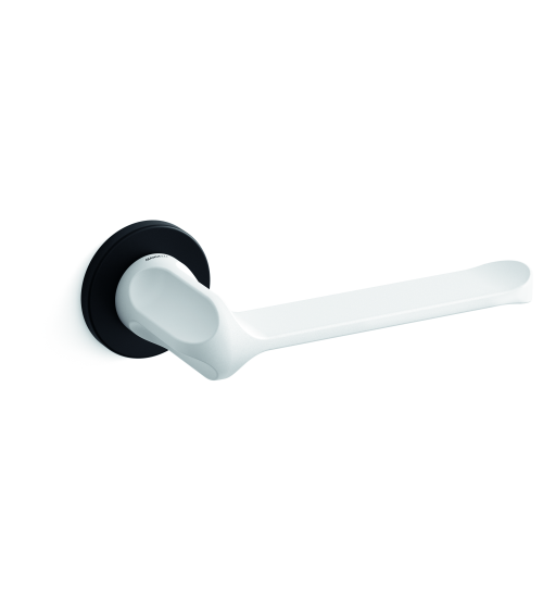 Puxador de porta bicolor preto-branco Mandelli MM80 puxador design