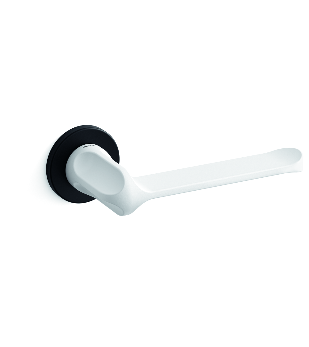 Puxador de porta bicolor preto-branco Mandelli MM80 puxador design