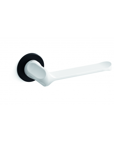 Puxador de porta bicolor preto-branco Mandelli MM80 puxador design