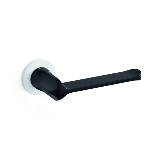 Puxador de porta bicolor branco-preto Mandelli MM80 puxador design
