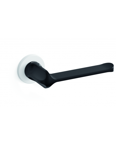Puxador de porta bicolor branco-preto Mandelli MM80 puxador design