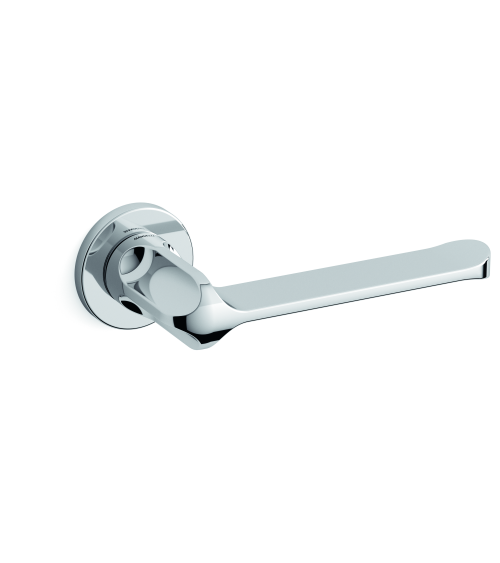 Puxador de porta cromado acetinado Mandelli MM80 puxador design