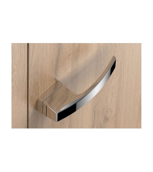 Puxador de porta cromado polido Arc design