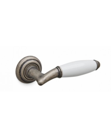 Puxador de porta prata antigo Mandelli Melody design