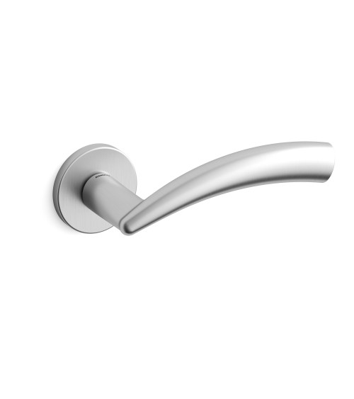 Puxador de porta cromado acetinado Mandelli Nadir design