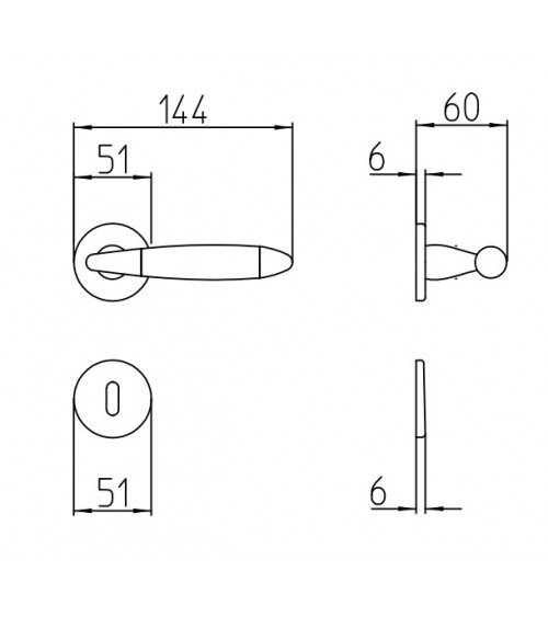 Puxador de porta Mandelli Totem puxador design cor 1