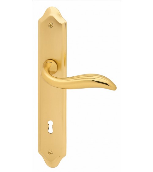 Puxador de porta em placa longitudinal Mandelli Plisse puxador design