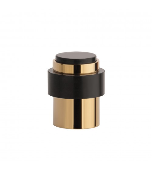 Batente de porta dourado polido STOPPER, para chão e parede - puxador design