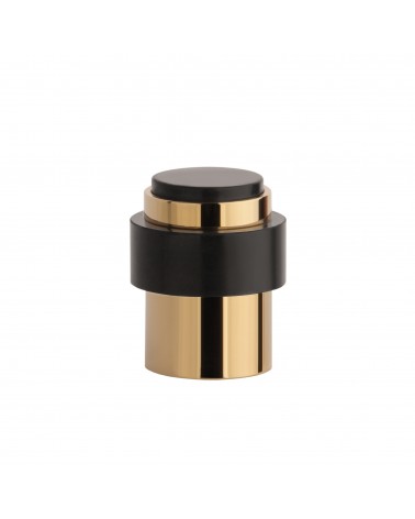 Batente de porta dourado polido STOPPER, para chão e parede - puxador design