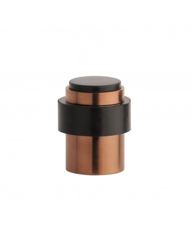 Batente de porta cobre STOPPER, para chão e parede - puxador design