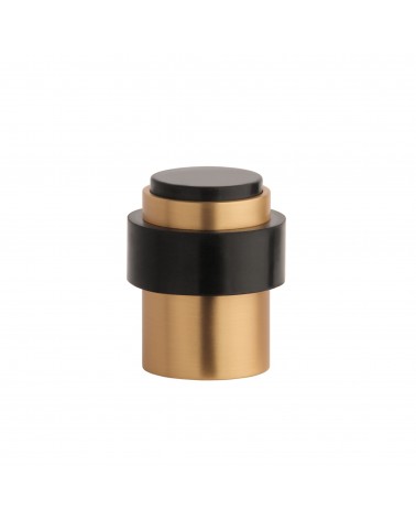 Batente de porta dourado mate STOPPER, para chão e parede - puxador design