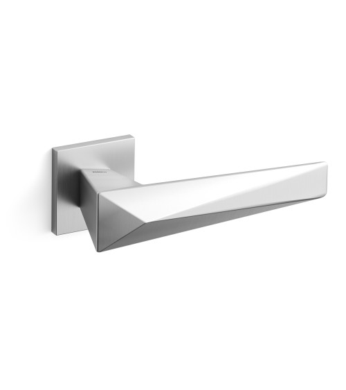 Puxador de porta cromo acetinado Mandelli Zeit design