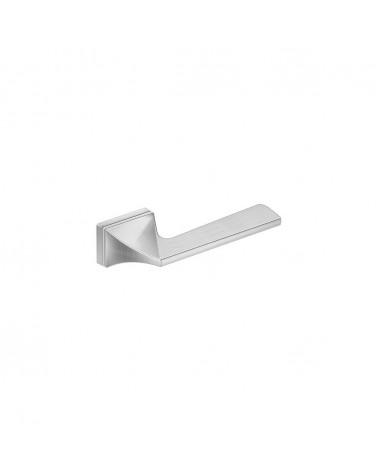 Puxador de porta cromado acetinado Impera puxador design vista de cima