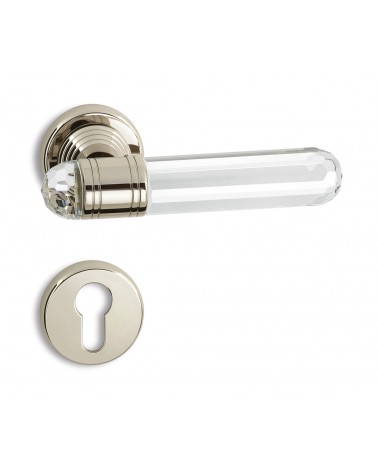 Puxador de porta moderno Timeless Diamante em latão e cristal - puxador design