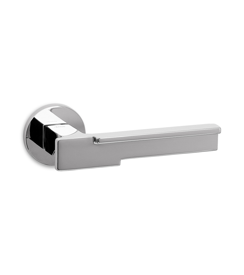 Puxador de porta cromado polido Ento Robot design