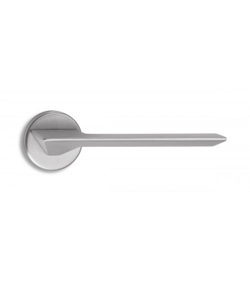 Puxador de porta cromado acetinado Ento Cedro design