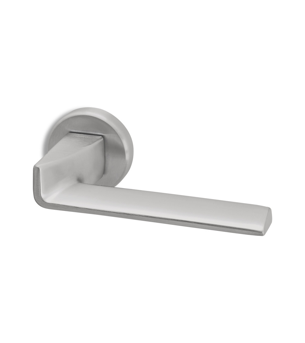 Puxador de porta cromado acetinado Ento Edge puxador design
