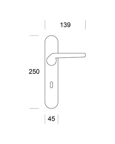 Puxador de porta Moderno ENTO LIFT em latão - puxador design