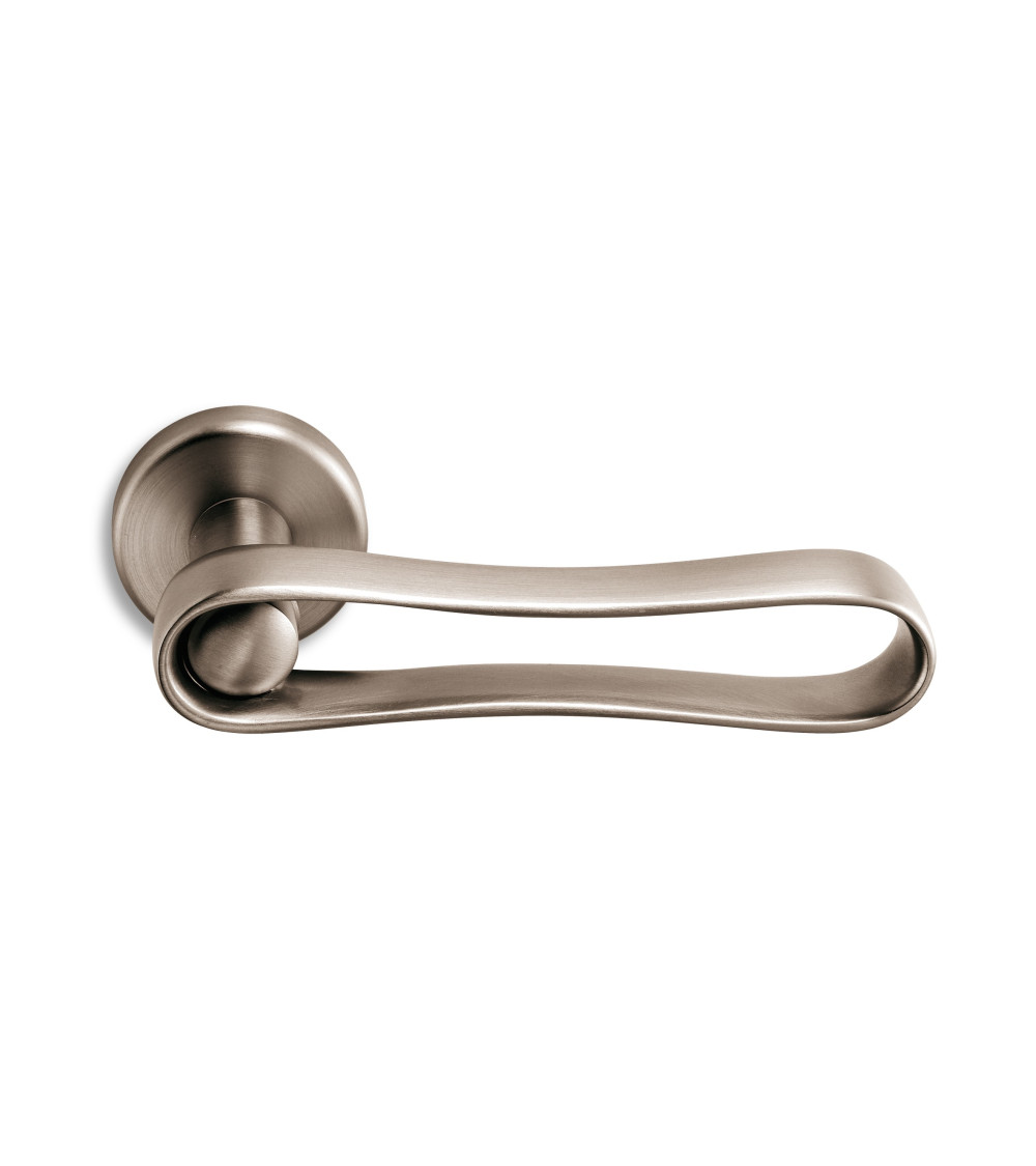 Puxador de porta níquel acetinado Ento Infinito puxador design