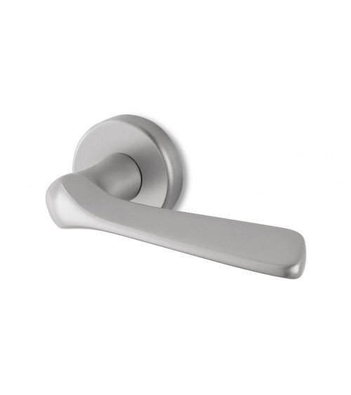Puxador de porta cromado acetinado Ento Dafne puxador design