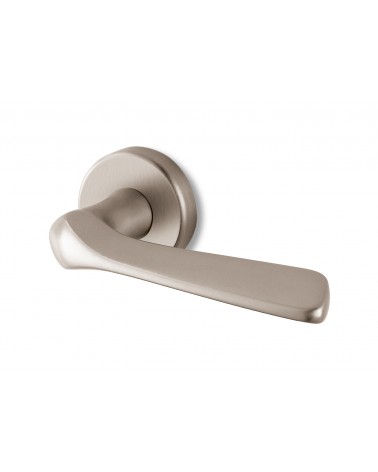 Maçaneta de porta níquel acetinado Ento Dafne design