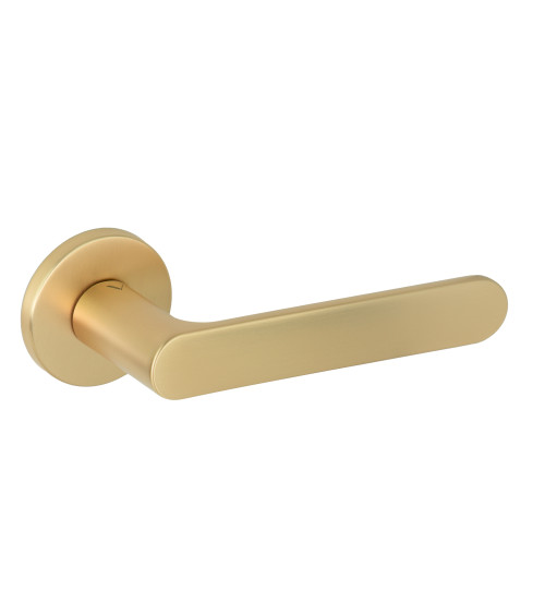 Puxadores de porta dourado acetinado Creo