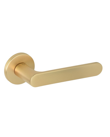 Puxadores de porta dourado acetinado Creo