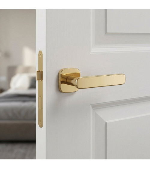 Puxador de porta dourado polido FLOW puxador design