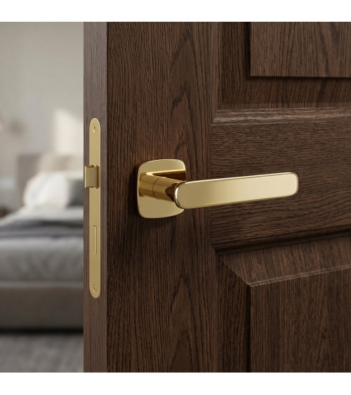 Puxador de porta dourado polido FLOW puxador design