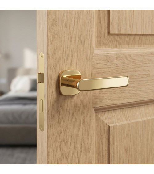 Puxador de porta dourado polido FLOW puxador design
