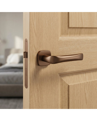 Puxador de porta cor cobre FOLD