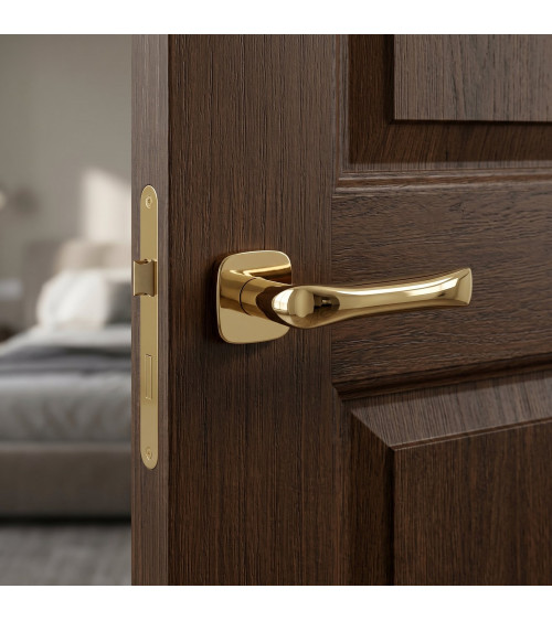 Puxador de porta FOLD design ouro polido