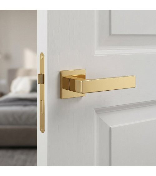 Puxador de porta ouro polido Apollo puxador design