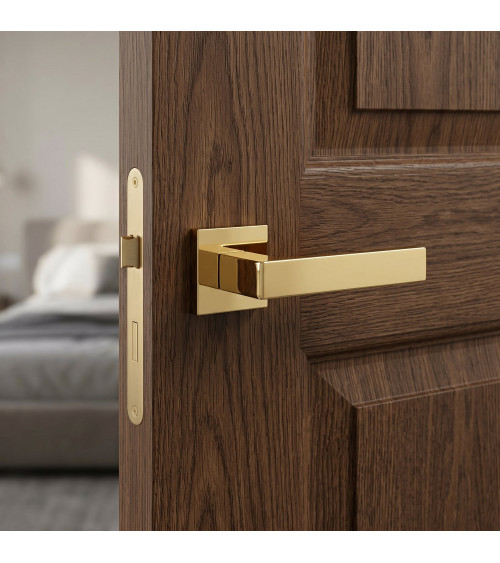 Puxador de porta ouro polido Apollo puxador design