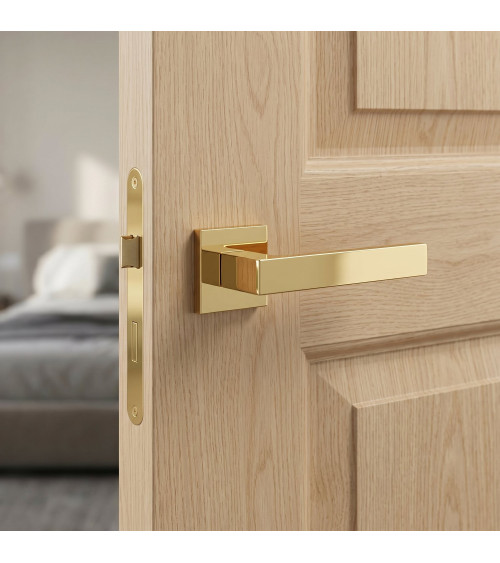 Puxador de porta ouro polido Apollo puxador design