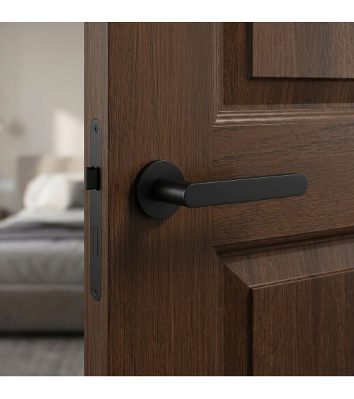 Puxador de porta preto Line Vénus puxador design