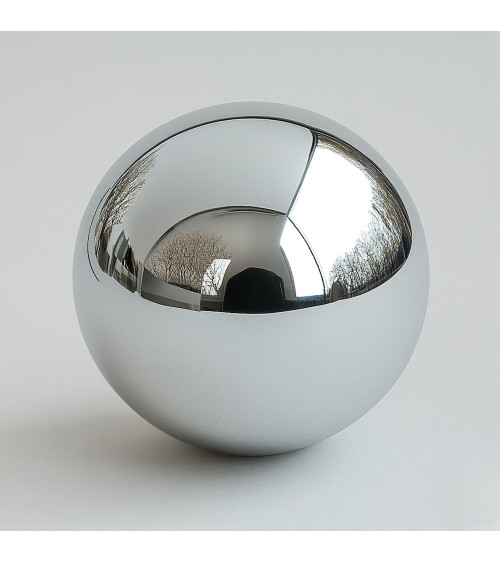 Botão de móvel extra-grande esfera em Inox brilhante