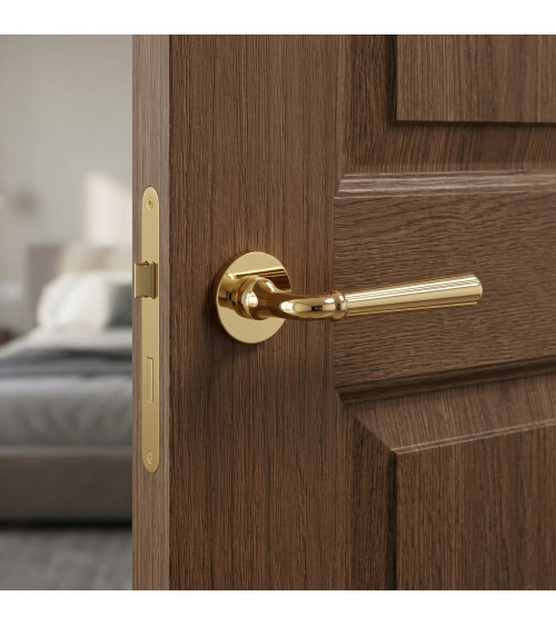 Puxador de porta ouro polido CASCADA design
