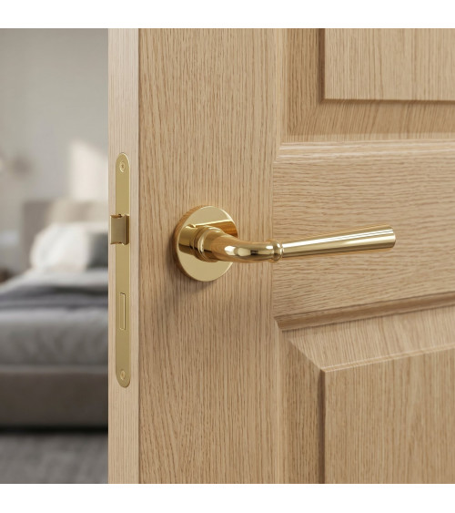 Puxador de porta ouro polido CASCADA design