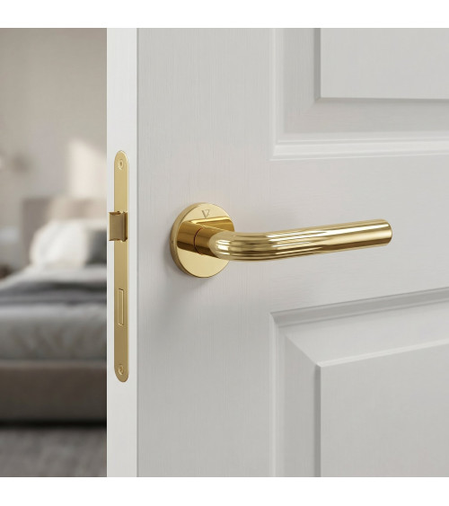 Puxador de porta ouro polido Frella puxador design