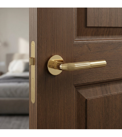 Puxador de porta ouro polido Frella puxador design
